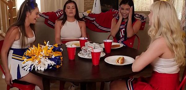  Latina Cheerleaders 69 After Revealing Lesbian Desires - GirlfriendsFilms